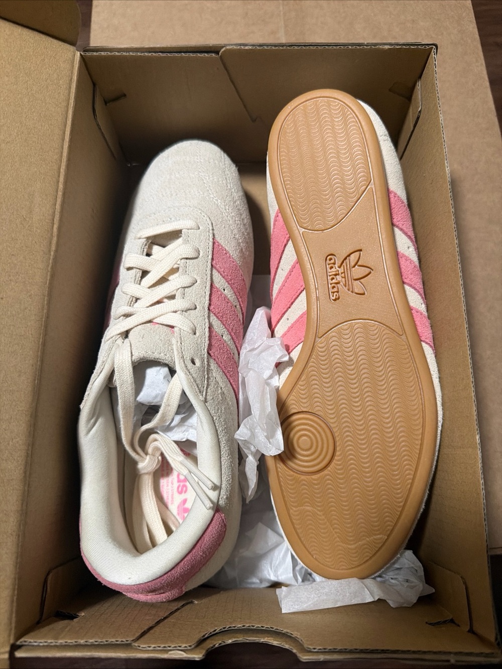 Wmns Size 7  Adidas Taekwondo Lace Crewht Blipnk Gum3 JQ3518 - Picture 4 of 5
